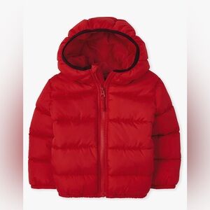 Toddler Red Puffer Jacket